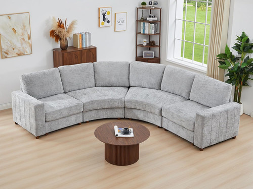 Curved sectional sofa - curved,