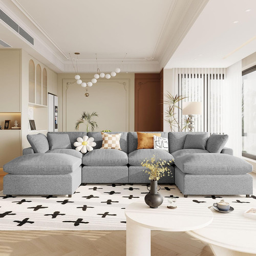 Shaped furniture couch - u-shaped,
